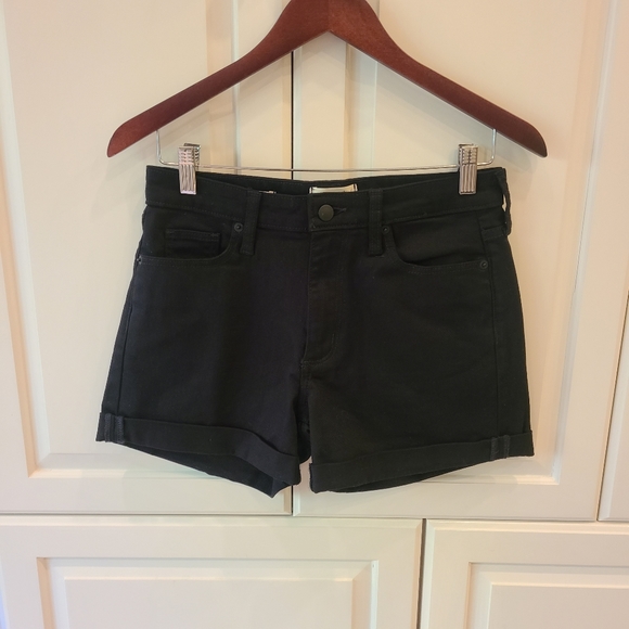 Universal Threads Women's High-Rise Midi Jean Shorts Black Size 4 Casual Capsule - Picture 9 of 15